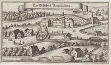 Bad Adelholzen Original Kupferstich Merian 1644