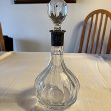 Kristallkaraffe Mit Silber