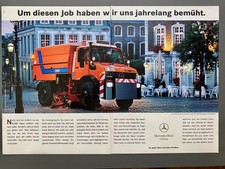 Mercedes Unimog Schmidt Kehrmaschine Oldtimer 1994 Vintage Ad Werbung Reklame