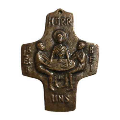 Vintage bronze wandkreuz - vintage,