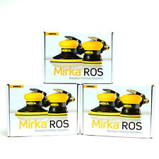 3x Mirka ROS 650CV Exzenterschleifer 150 mm 5,0 Hub 52L Druckluft Schleifer