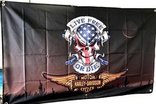 Harley Davidson Live free or