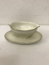 Rosenthal Sauciere mit festem Teller, Modell Helena, Elfenbein