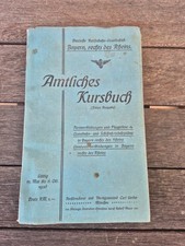 altes Reichsbahn Kursbuch Bayern, orig. 1928, Eisenbahn Schiff Flugzeug Landpost