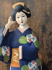 Japanische Geisha Figur – Handbemalt – ca. 30 cm – Vintage Dekoration (HD5202)