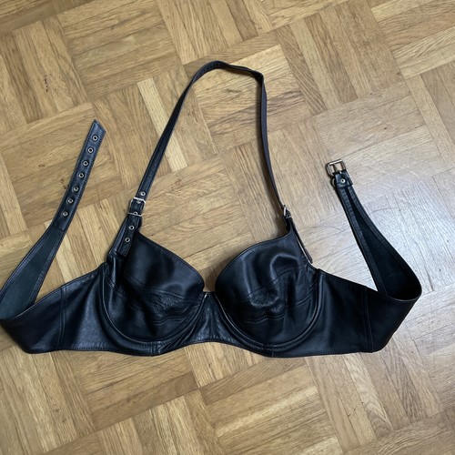Leder mit bügel - bh,