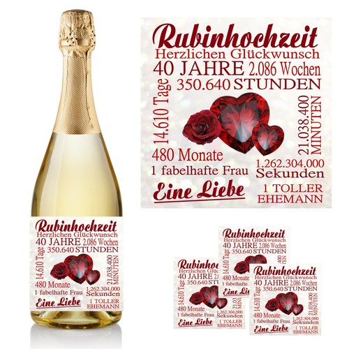 Aufkleber flaschenetikett - 1,