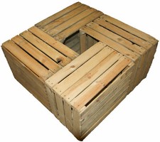 4 Massive  Apfelkisten Obstkisten holzkiste Obstkiste aus dem Alten Land