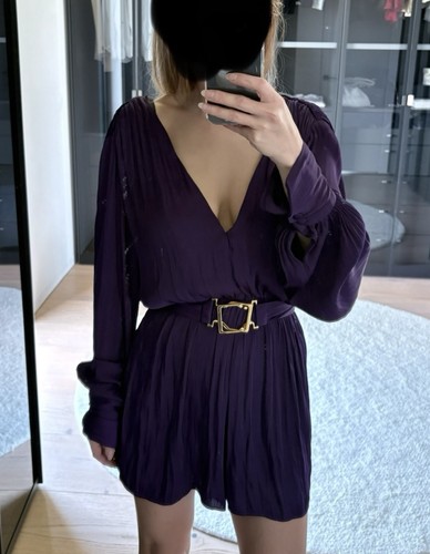 Zara lila kleid aus - zara, satin