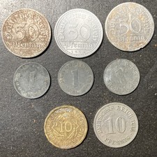 Verschiedene Münzen, Deutsches Reich