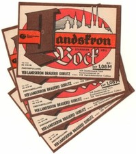 DDR 5 x 1 Bieretikett FORST