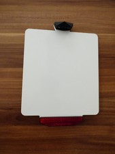 Kennzeichenhalter, Kennzeichenplatte 180x200x3mm weiss, mit Reflektor und LED 