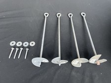 4x  Bodenanker eindrehbar Winnetoo Spielturm Schaukel Klettersteg Anker #1694 