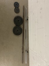 2× Langhantelstange +