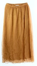 Rock mit Gummizug Gr. 38 Braun Damen-Skirt Freizeitrock Neu