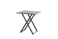 Kingston Klapptisch Gastrotisch Diamond Garden 70 x 70 cm Aluminium - braun