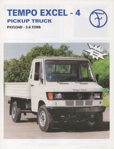 Bajaj tempo excel truck - excel-4, lcv