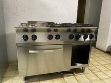 Bratscher 6 Flammen Gasherd MFG mit Elektrobackofen 2/1 GN Siehe Beschreibung