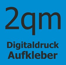 2qm Digitaldruck Aufkleber Sticker Wunschdruck drucken bedrucken Folie Etiketten