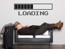 S382 XXL Wandtattoo "LOADING" aufkleber Jugendzimmer Couch Wohnzimmer