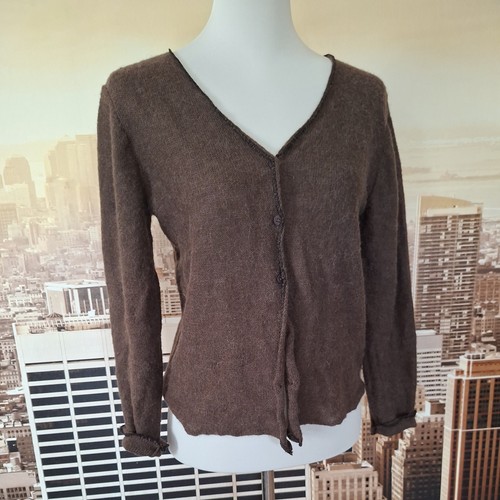 Kurze strickjacke braun - strickjacke,
