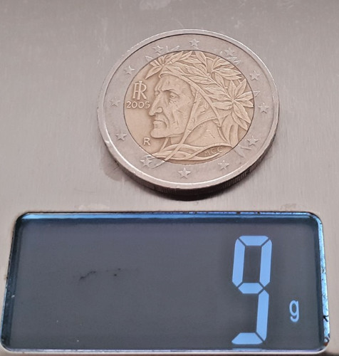 Euro münze italien dante - 2,