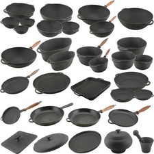 Bratpfanne Gusseisen Bratpfanne Induktion Wok Grillpfanne Schmorpfanne Pfanne