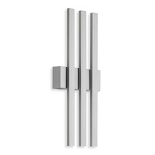 Telefunken LED Außenleuchte Wandlampe Silber IP44 3x 4W 1170lm Neutralweiß 4000K