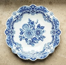 Wallendorf Porzellan Große Teller/Schale Ø ca 34 Cm. Echt Kobalt.