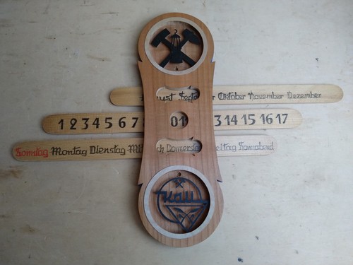 Ewiger kalender holz kali - ewiger,