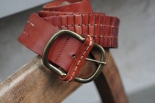 Zara Geflochtener Ledergürtel