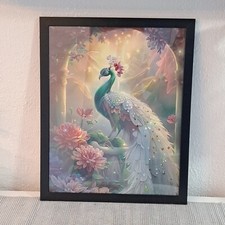 Wandbild Bild Deco  Kunstdruck  40 x 50 cm Pfau