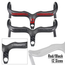 TOSEEK Carbonfaser-Rennrad-Lenker Drop Integrierter Lenkervorbau 400/420/440 mm