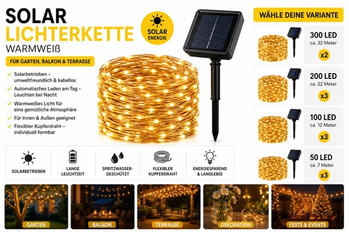Solar lichterkette led outdoor - solar,
