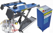 Scherenhebebühne 230 Volt  3500 kg  Umlenkhilfe und elektronischer Entriegelung