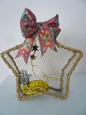 Basteln Dekoration Weihnachten Weihnachtsdeko Hängedeko Tischdeko Metallstern 