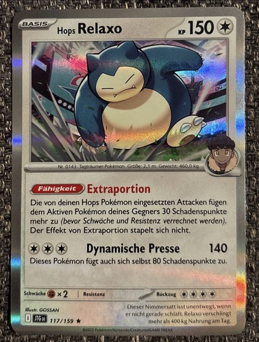 Pokemon karte relaxo - relaxo, 117/159