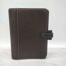 Vtg Filofax Brown Leather