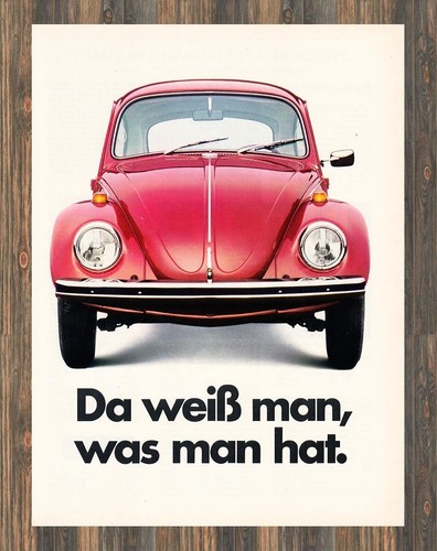 Volkswagen käfer reklame - vw,