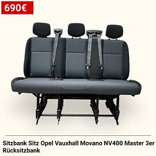 Opel Vauxhall Movano NV400 Master Sitzbank Sitz 3er Rücksitzbank