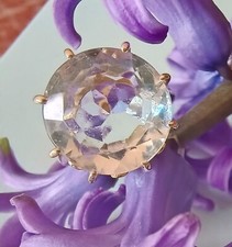 Ring 585 Gelbgold mit Aquamarin 8,8 ct, Gewicht 5,5 gr mit Zertifikat neuwertig