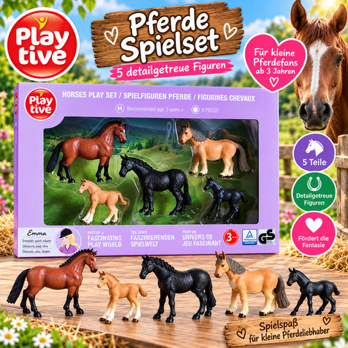 Playtive pferde spiele set - pferde,