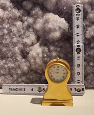 RAR  Dimpax Quartz  Miniatur Messing Uhren Sammler, Vintage goldene Uhr edel