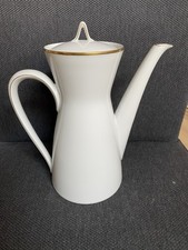 ROSENTHAL "Form 2000 weiss Goldrand'' Kaffeekanne, 1L Dekor 3679