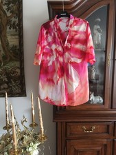 NADINE H BLUSE Gr. 40 - NEUBWERTIG Farbe: BUNT - Rot - Pink