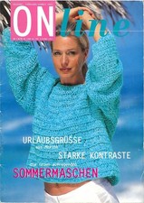 2 Strickhefte im Set -ONline Stricktrends Frühjahr / Sommer 2001 + 2002