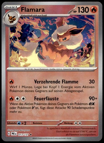 Flamara reverse holo selten - reverse,