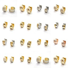 Edelstahl Creolen Ohrringe