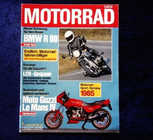 Das motorrad 1985 test - 1/1985,,