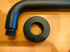 FORMAT Design Brausearm rund 400mm 1/2"x1/2" AG Messing mattschwarz